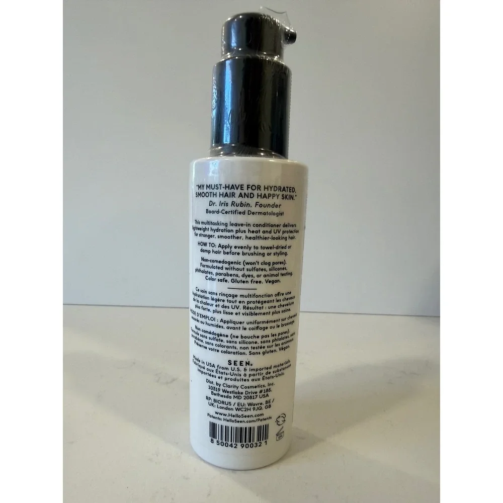 NEW SEEN Dermatologist Developed Leave-In Conditioner 5 fl oz Heat UV Protection